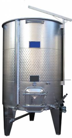 Stainless steel tank with refrigeration pocket with refrigeration pocket capacity hl 25