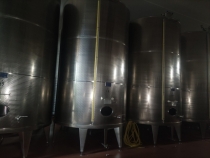 Lot of 3 300 hl stainless steel tanks