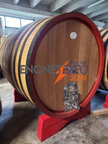 Botte tonda hl 37 in legno di rovere rigenerato 