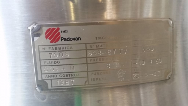 Filtro ISOBARICO TMCI PADOVAN 5m2