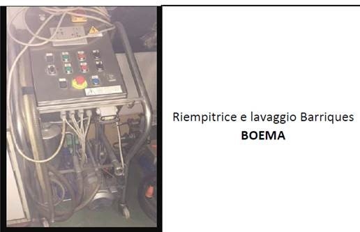 Riempitrice e lavaggio barriques