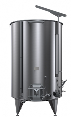 Always full 30 hl stainless steel tank