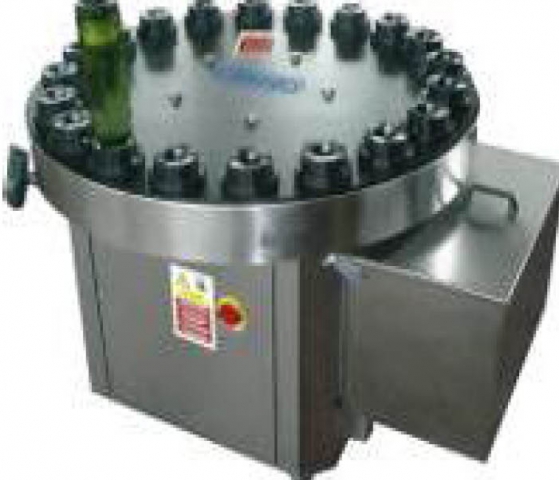 Semi-automatic rinsing machine with water recirculation