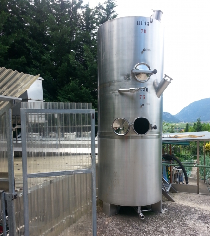 Used tank in stainless steel, with double cell