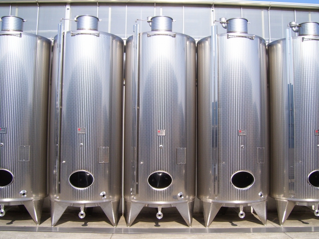 Serbatoio inox stoccaggio per vino nuovo hl 100