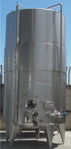 Vinificatore inox per vino nuovo hl 200