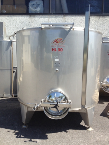 Used stainless steel tank for vinification, 50 hl