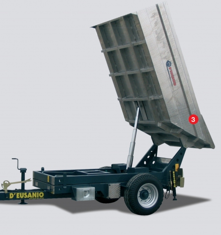 Rimorchio a forbice per carico camion drf 30/s