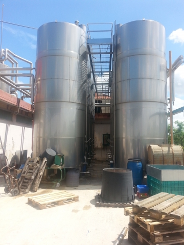 Tank steel for wine used hl 300