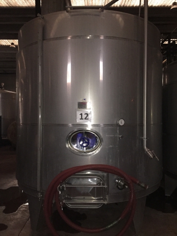 Serbatoio vinificazione inox per vino usato hl 175
