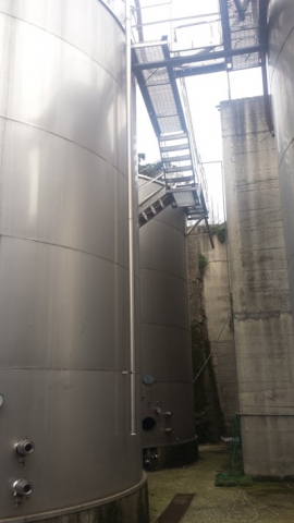 Stainless steel tanks capacity hl 2500