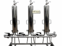 Three-stage microfiltration line