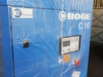 Silenced rotary screw compressor boge c16