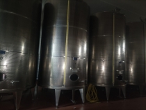 Lot of 8 stainless steel tanks