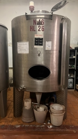 Lotto di 5 serbatoi in acciaio inox