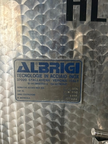 150 hl stainless steel tank