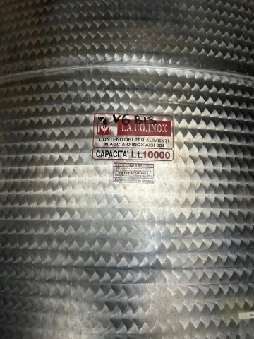 Serbatoio hl 100 semprepieno  in acciaio inox