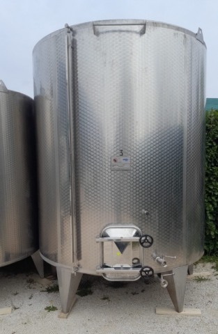 Serbatoio 100 hl in accioio inox termocondizionato 