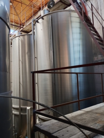 Vinificatori 400hl a becco di luccio in acciaio inox