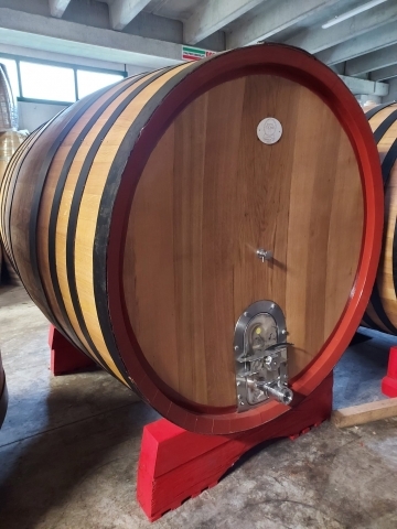 Botte tonda hl 37 in legno di rovere rigenerato 